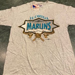Vintage 1995 Florida Marlins Tee Size Large 42-44